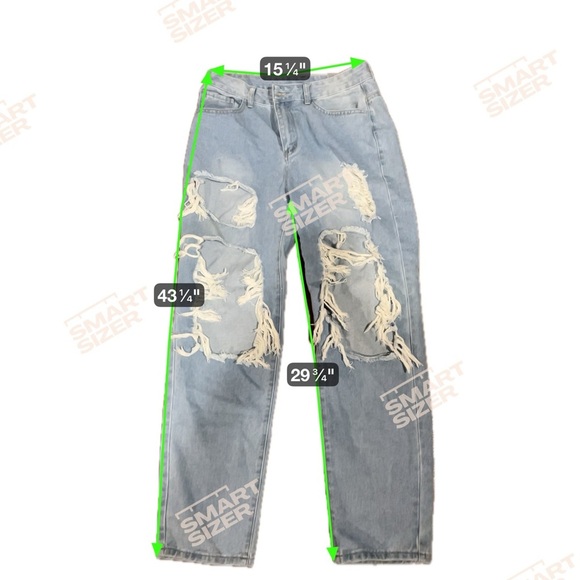 Woman’s distressed jeans size L Shein - Picture 5 of 5
